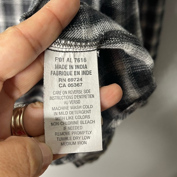 Columbia Men’s Plaid Long Sleeve Button Down Shirt | Gray | M - Picture 5 of 8